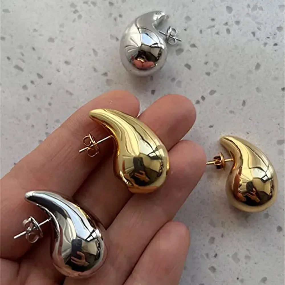 Brinco de Gotas Banhado a Ouro