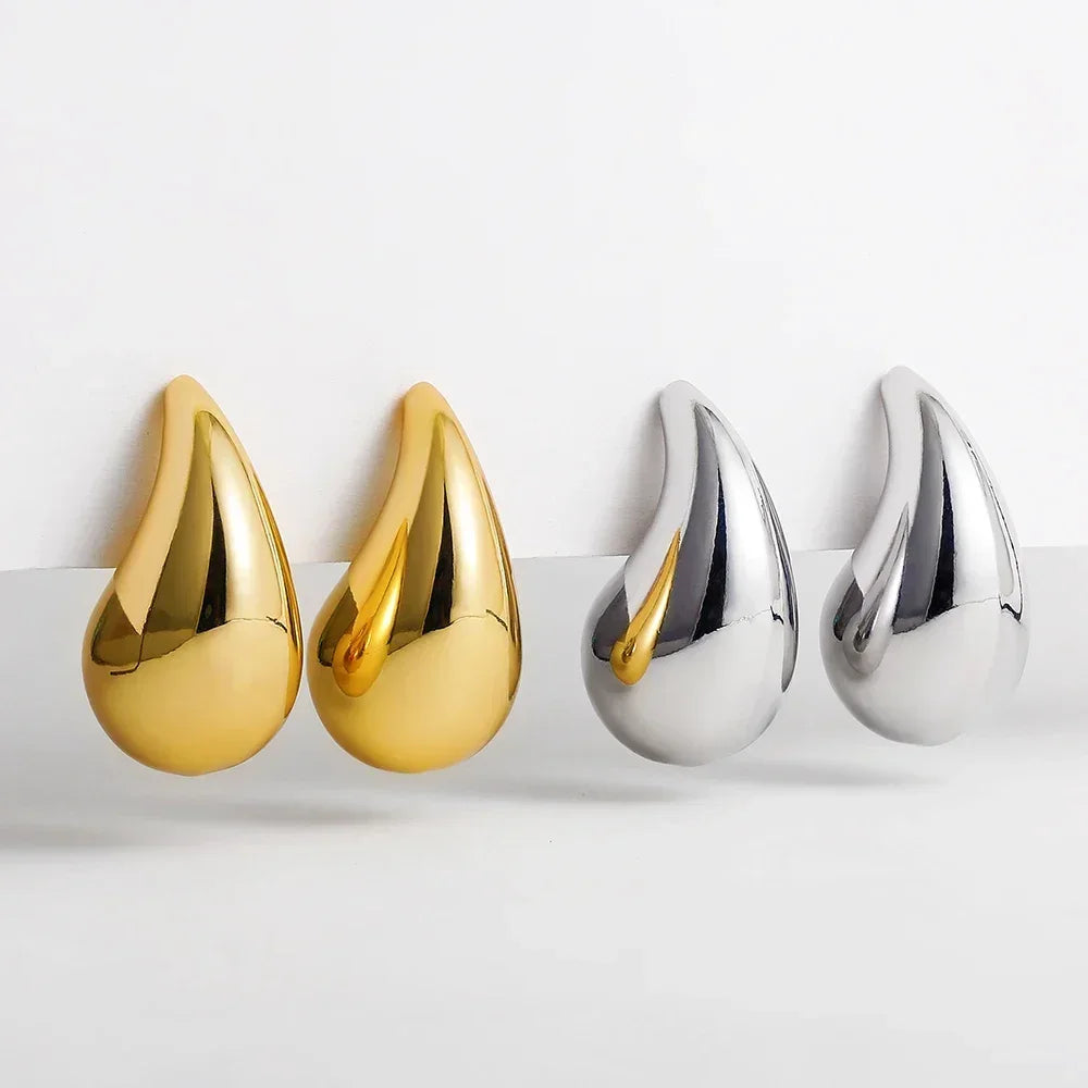 Brinco de Gotas Banhado a Ouro