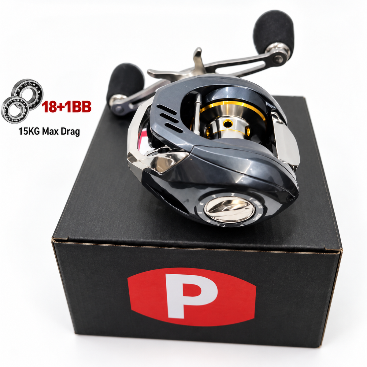 Carretilha PENN 15Kg Drag 18+1 Rolamentos Anti-Cabeleira