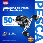 Carretilha PENN 15Kg Drag 18+1 Rolamentos [ESQUENTA BLACK]