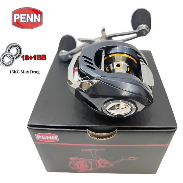 Carretilha PENN 15Kg Drag 18+1 Rolamentos Anti-Cabeleira