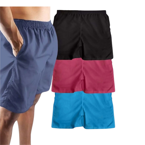 (COMPRE 3 LEVE 4) Bermudas Tactel 100% Ajustável para Academia