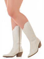 Bota Feminina Western Texana Country Rodeio Cano Alto