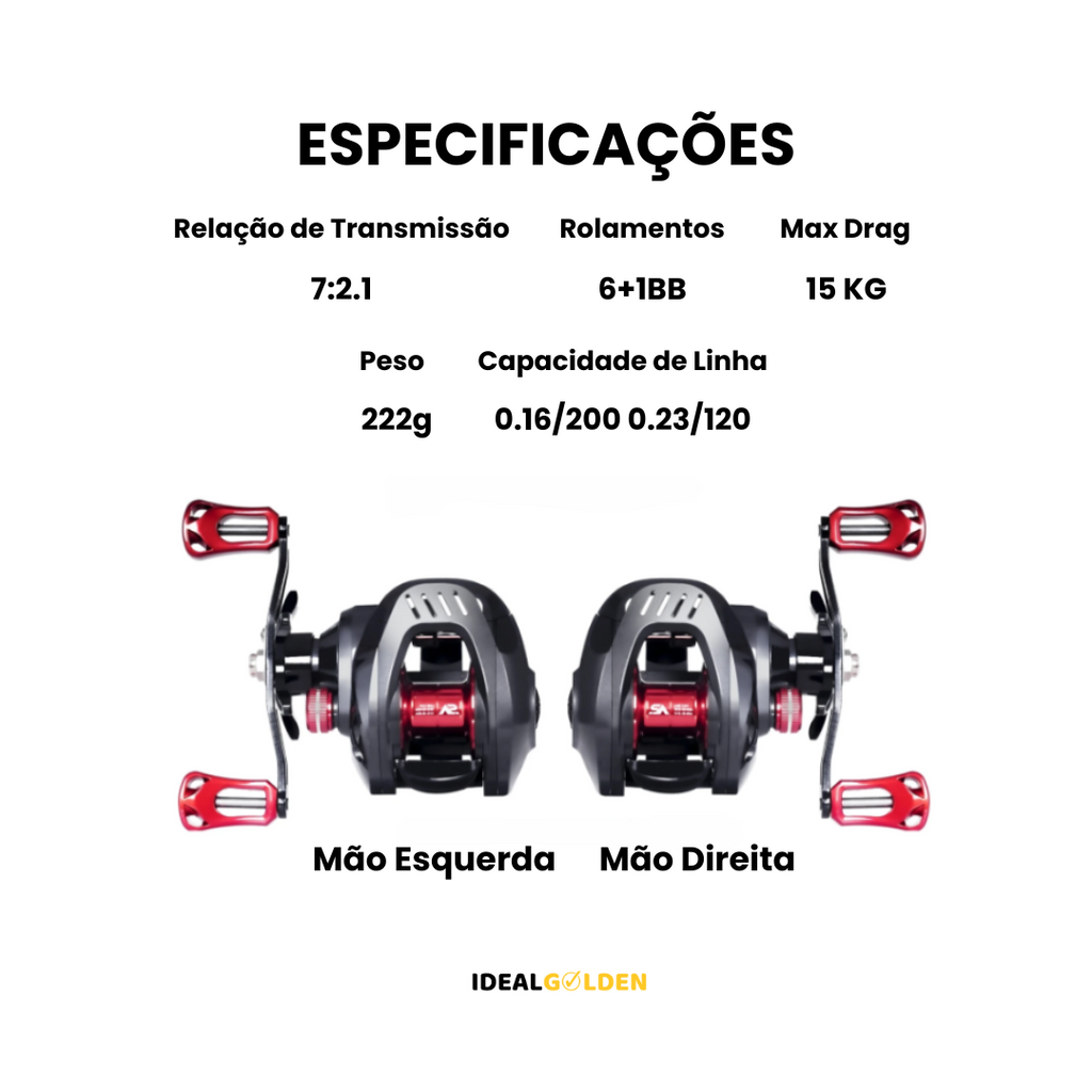 Carretilha Penn 7.2:1 Geração 2024 DRAG 15KG