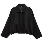 Jaqueta Oversized em Camurça