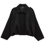 Jaqueta Oversized em Camurça
