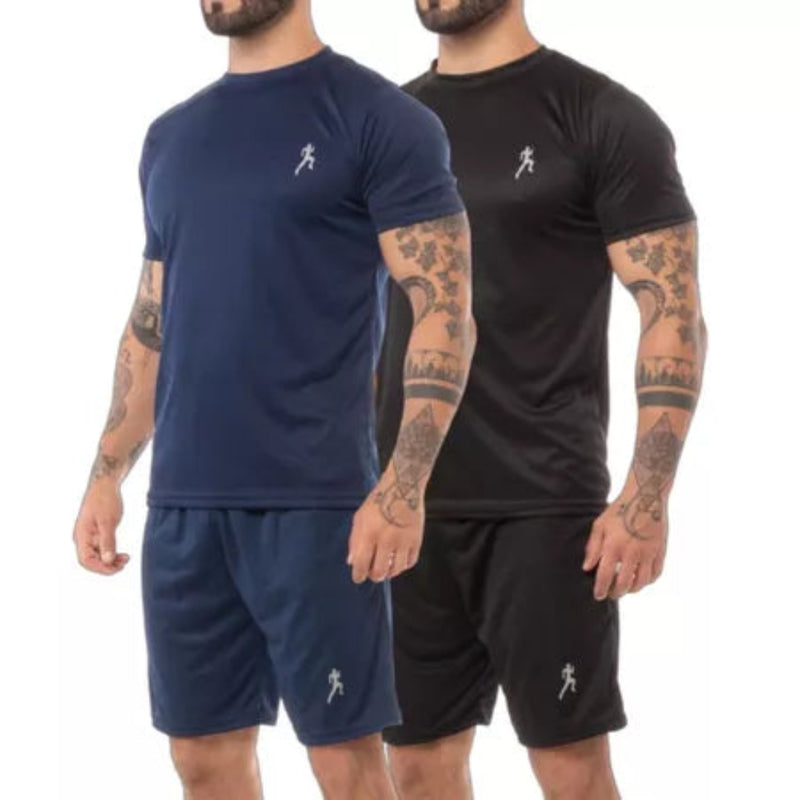 Kit 4 camisetas Masculinas + 4 Bermudas Academia 2025