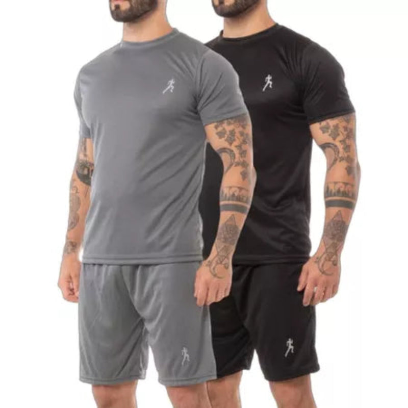 Kit 4 camisetas Masculinas + 4 Bermudas Academia 2025