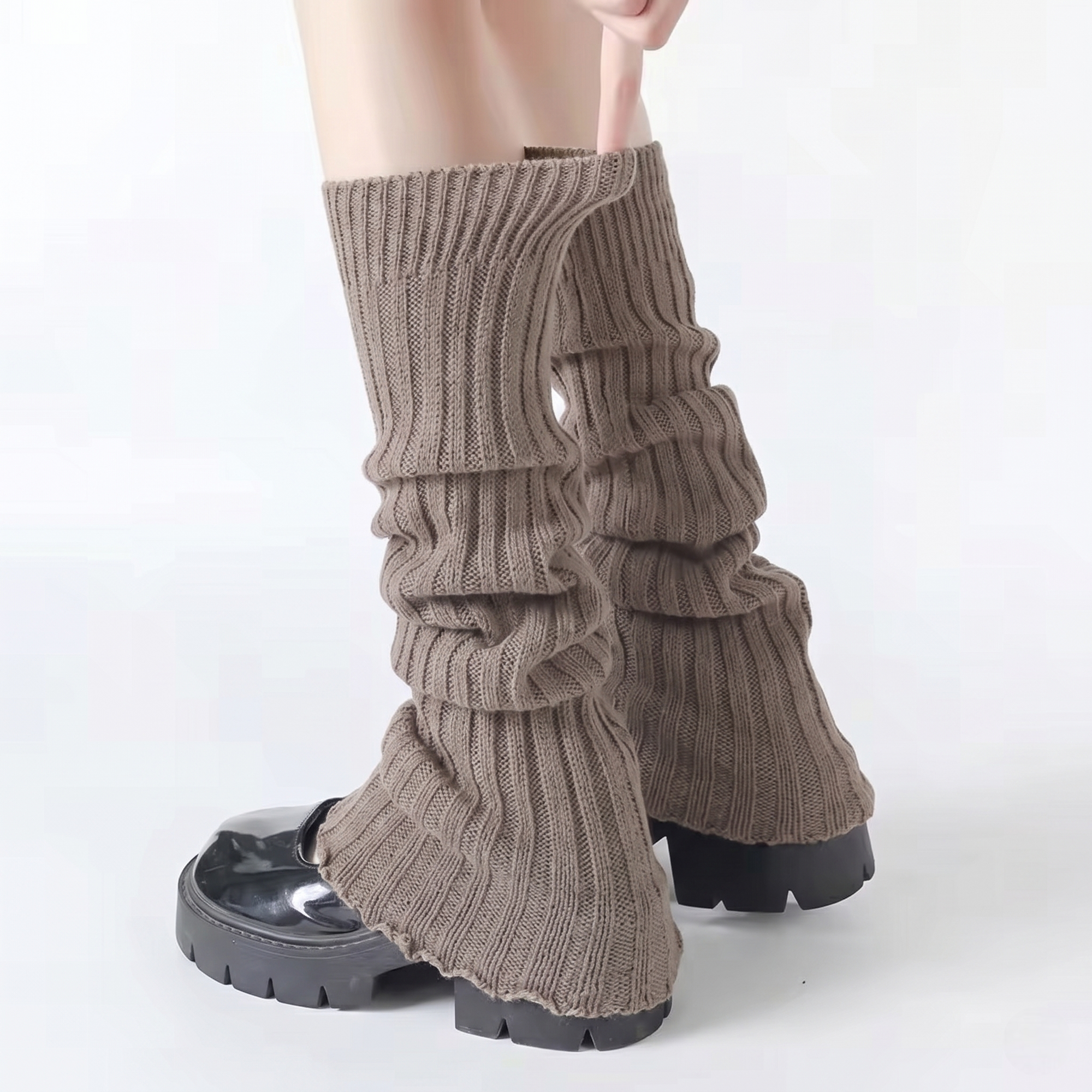 Meia Longa Slouchy Ribbed