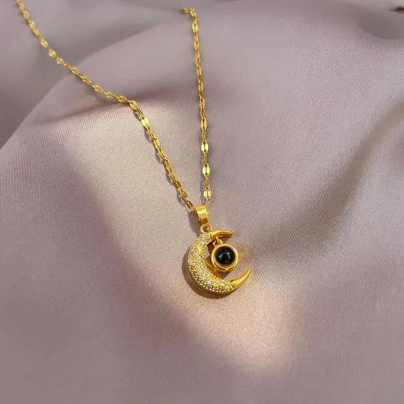 Colar de Ouro Estrela Luar