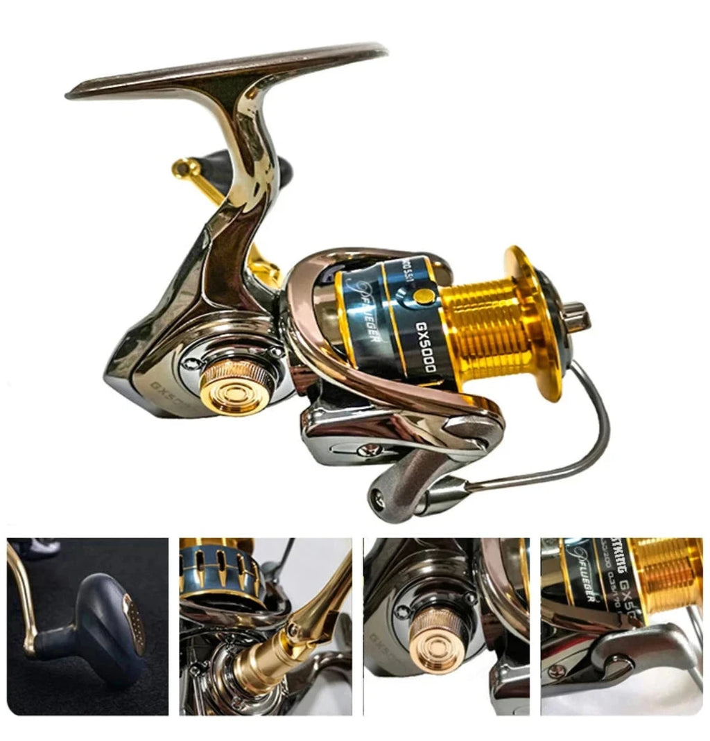 Molinete de Pesca Geração 2024 Alta Velocidade 25Kg Drag