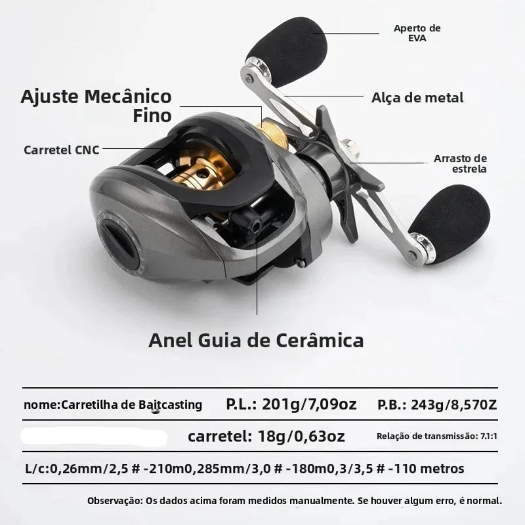 Carretilha Pen 7.1:1 com 18 + 1 Rolamentos
