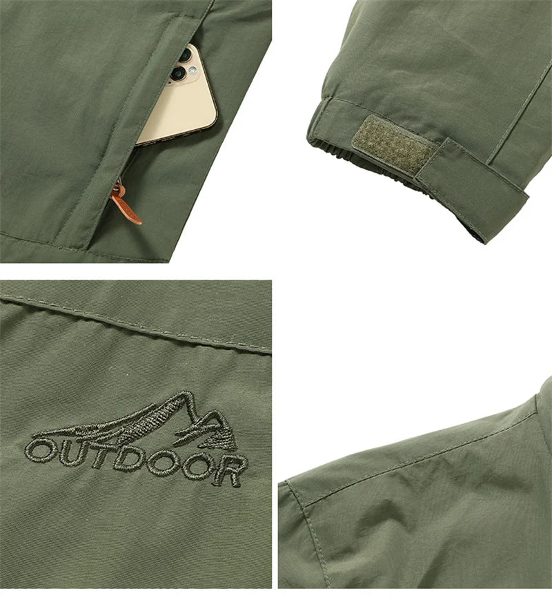 JAQUETA MILITAR OUTDOOR IMPERMEÁVEL MASCULINA
