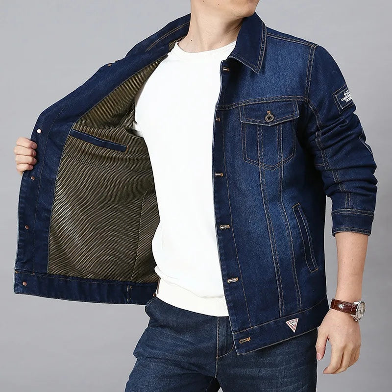 Jaqueta Masculina Jeans Forrada