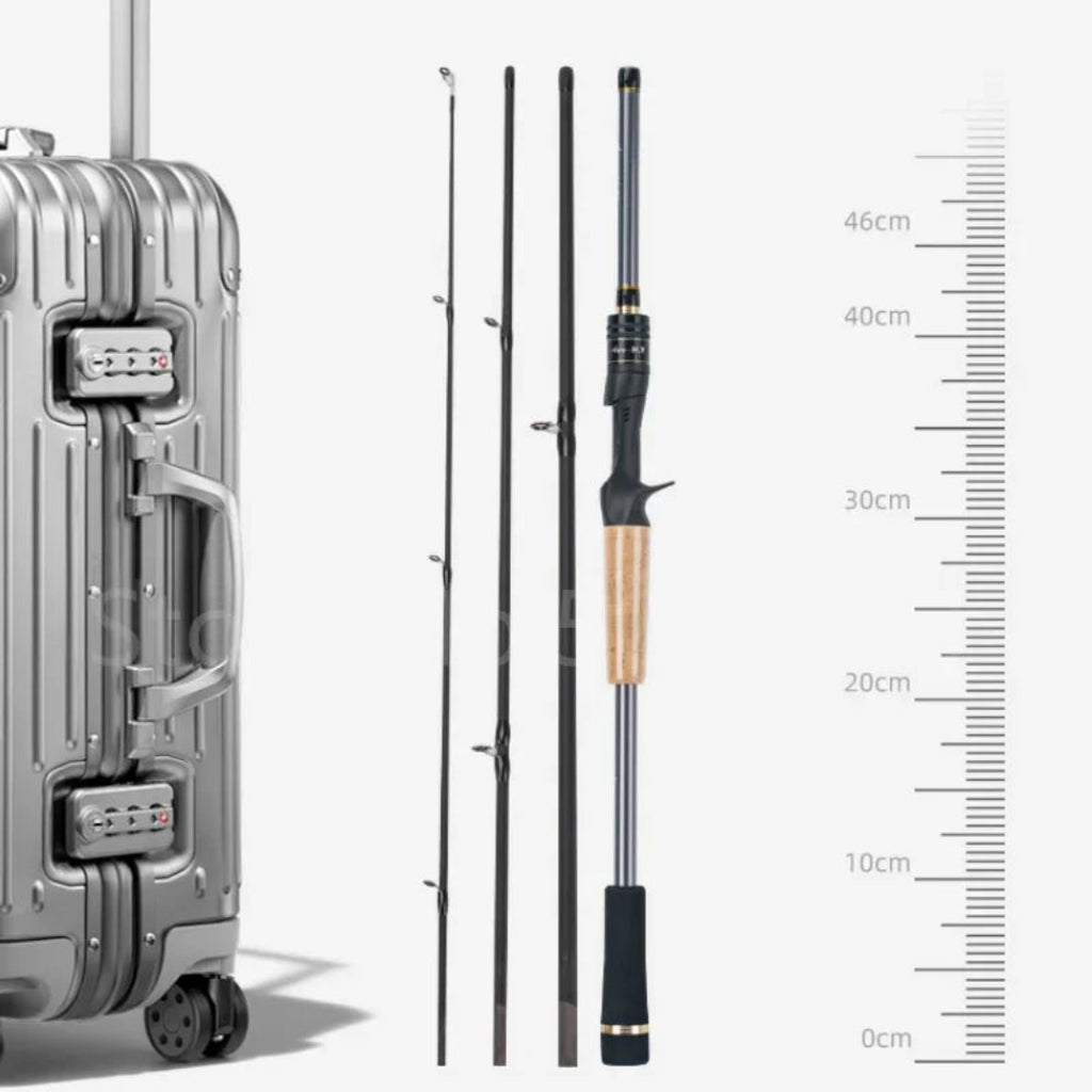 Vara de Pesca Premium de Carbono para Viagem