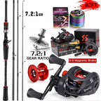 Kit de Pesca Profissional: Carretilha RedMax 10KG Drag + Vara de Carbono + Brinde Exclusivo [OFERTA EXCLUSIVA NATAL]