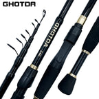 Kit de Pesca Premium: Vara de Pesca Telescópica Ghotda 1.6-2.4M com Molinete High Speed DC