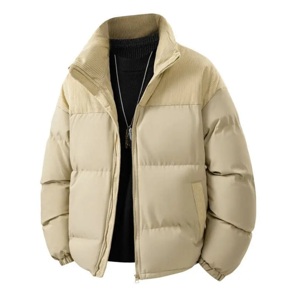 Jaqueta Térmica Masculina Alpine Block| Forro Quente + Estilo Premium