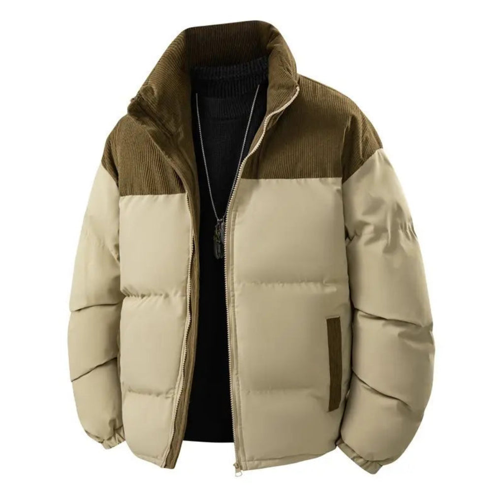 Jaqueta Térmica Masculina Alpine Block| Forro Quente + Estilo Premium