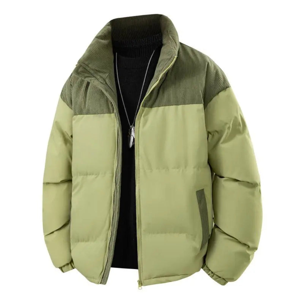 Jaqueta Térmica Masculina Alpine Block| Forro Quente + Estilo Premium