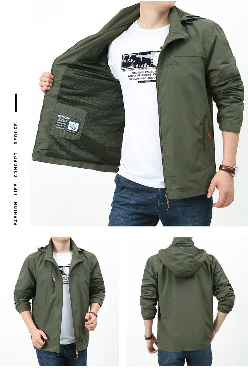 JAQUETA MILITAR OUTDOOR IMPERMEÁVEL MASCULINA
