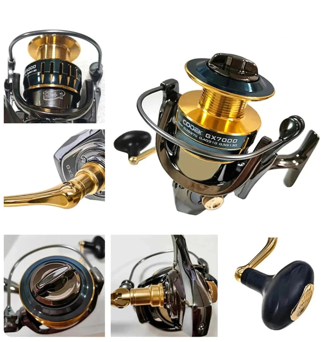 Molinete de Pesca Geração 2024 Alta Velocidade 25Kg Drag