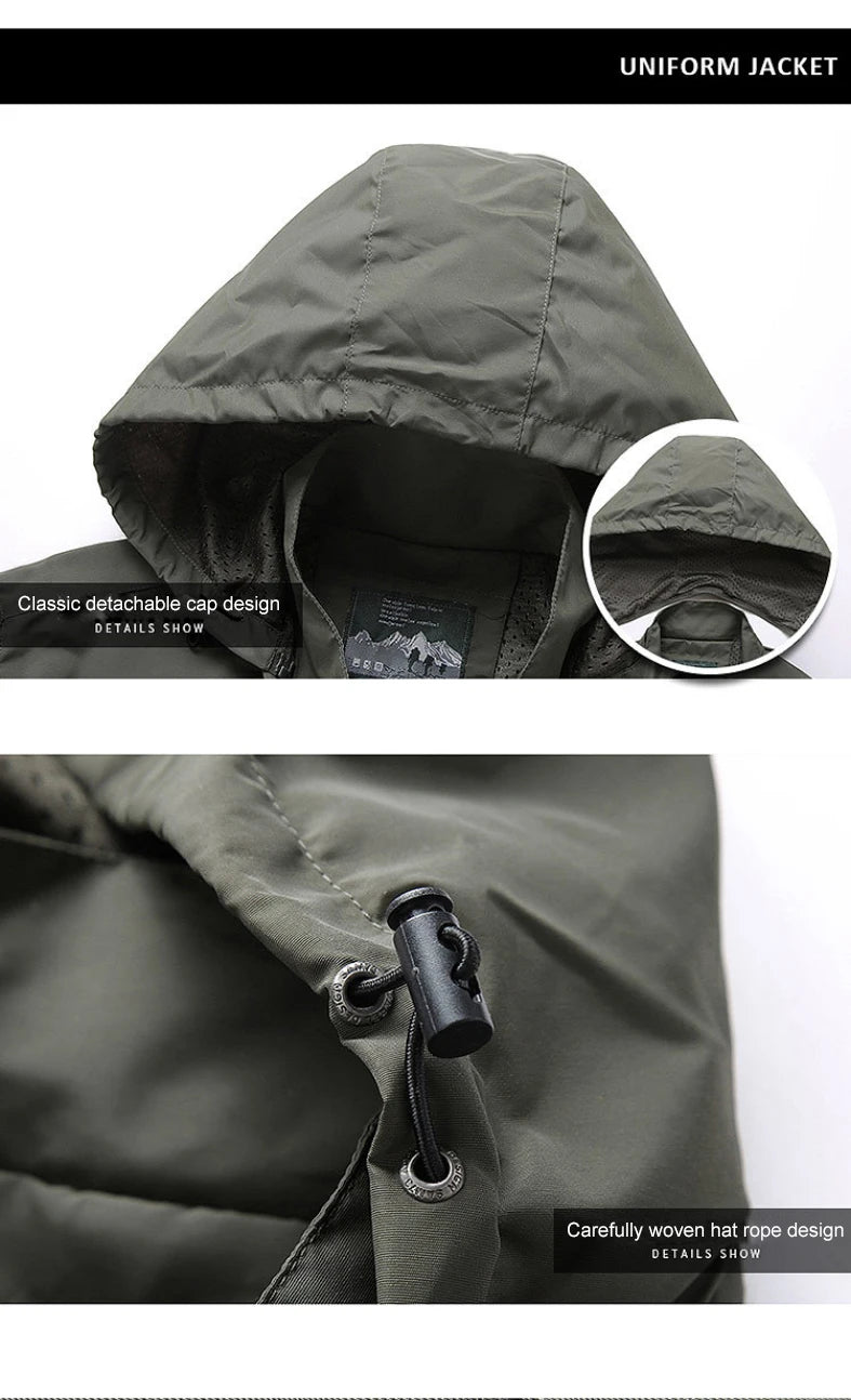 JAQUETA MILITAR OUTDOOR IMPERMEÁVEL MASCULINA
