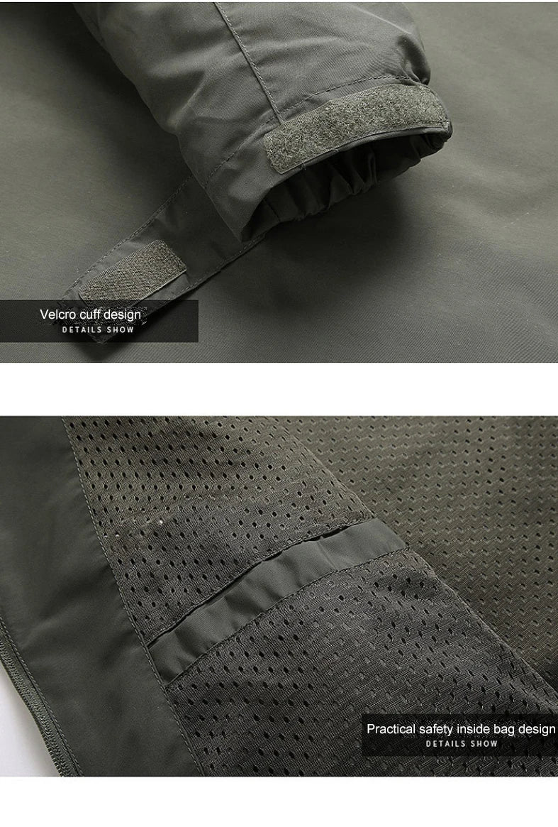 JAQUETA MILITAR OUTDOOR IMPERMEÁVEL MASCULINA