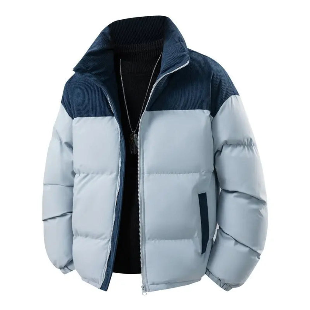 Jaqueta Térmica Masculina Alpine Block| Forro Quente + Estilo Premium