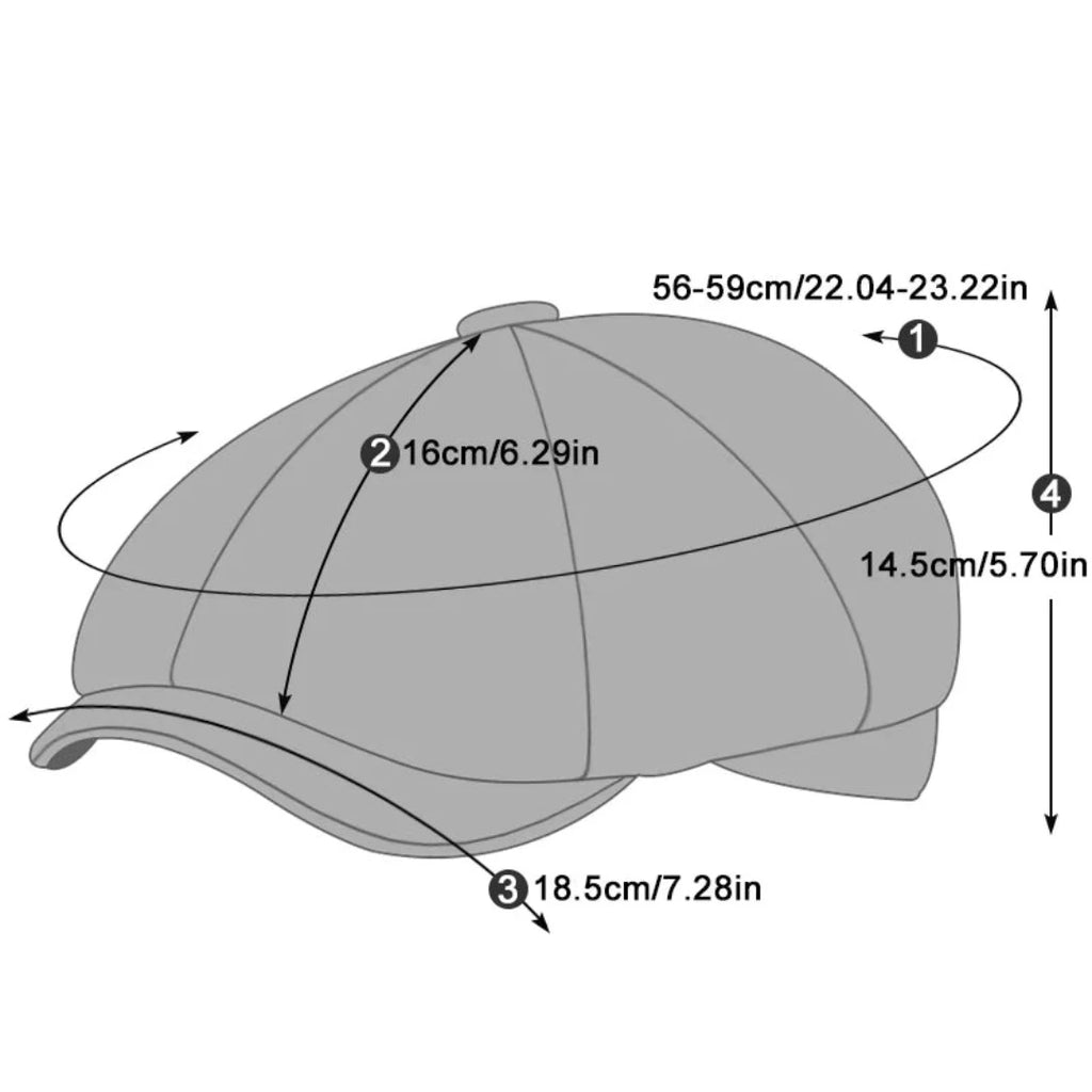 Boina Masculina Italiana Retro