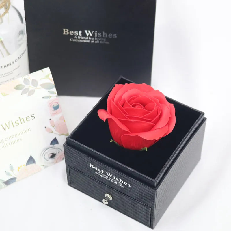 Caixa de joias rosa da vida eterna - lojaidealgolden