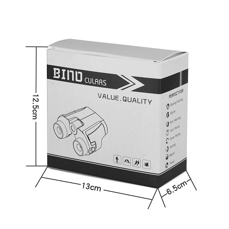 Binóculos Profissional HD 12X25 100% A Prova D'Água