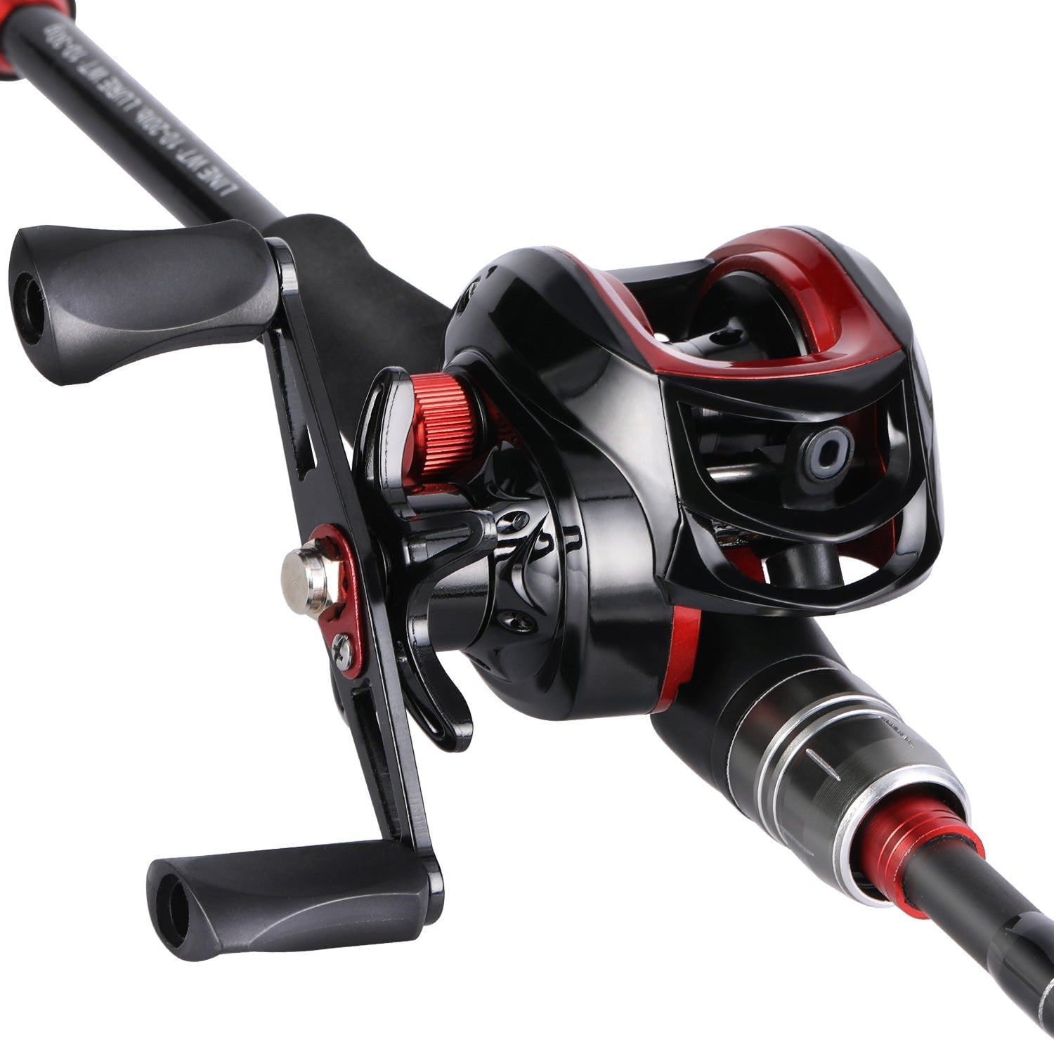 Kit Carbon - Vara de pesca fibra de carbono 2.4M + Carretilha de Pesca 7:2.1