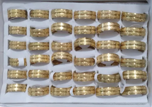 Aliança Inox 316L Jateado Casamento Noivado 8mm