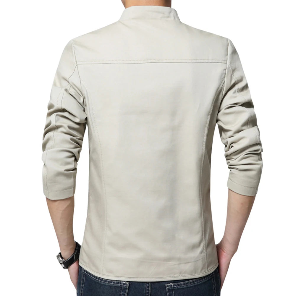 Jaqueta Blazer Masculina Fino Ajuste Formal Negócios Com Zíper