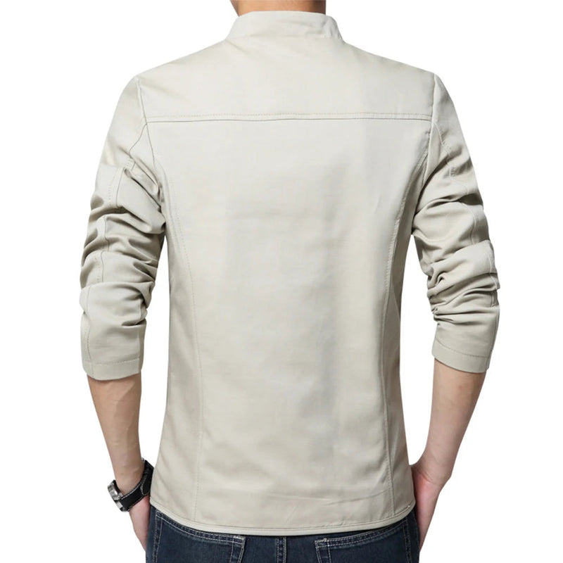 Jaqueta Blazer Masculina Fino Ajuste Formal Negócios Com Zíper