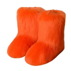 Bota Peluda Faux Fur Neve Feminina