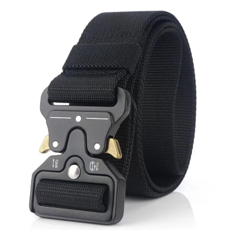 Cinto tático Militar Largo Masculino Nylon Fivela Liga de Zinco e Engate Rápido - lojaidealgolden