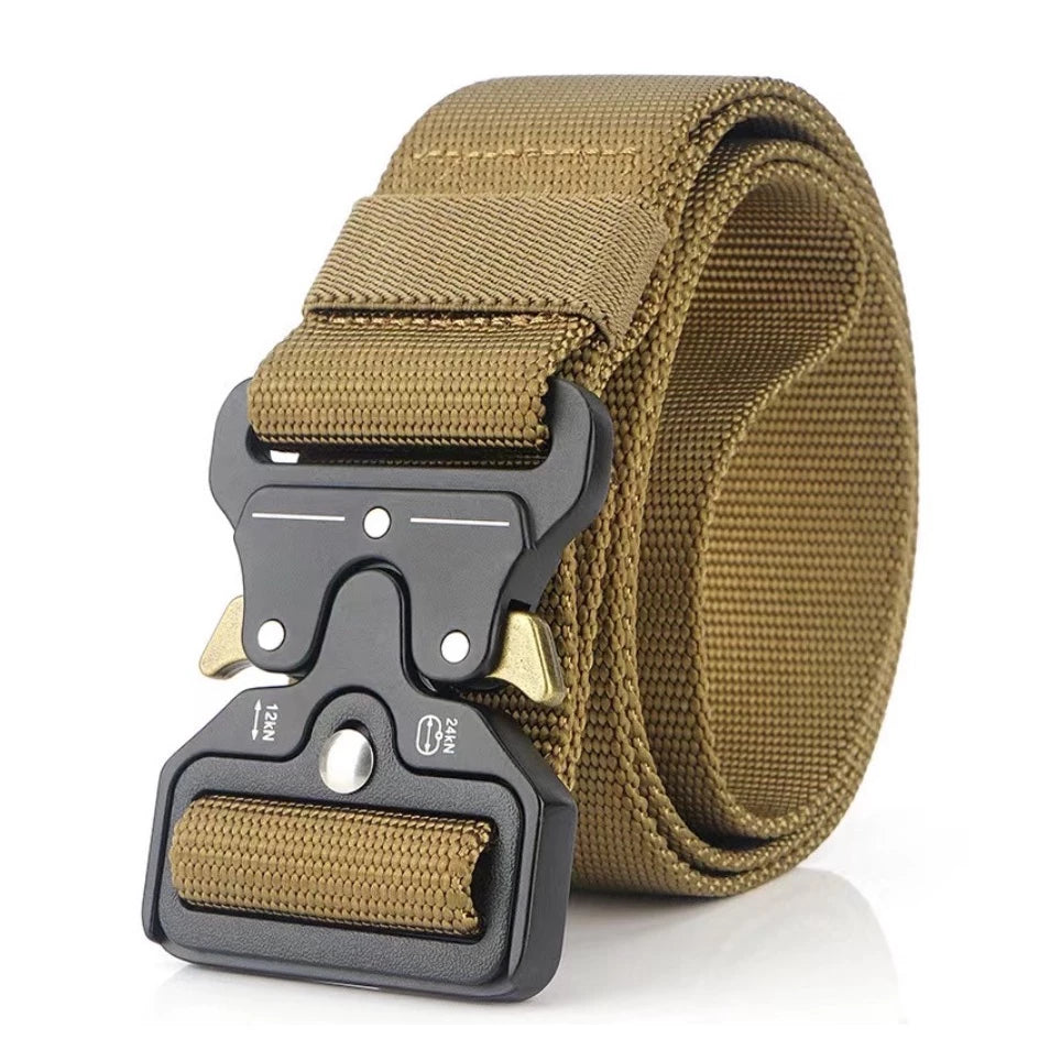 Cinto tático Militar Largo Masculino Nylon Fivela Liga de Zinco e Engate Rápido - lojaidealgolden