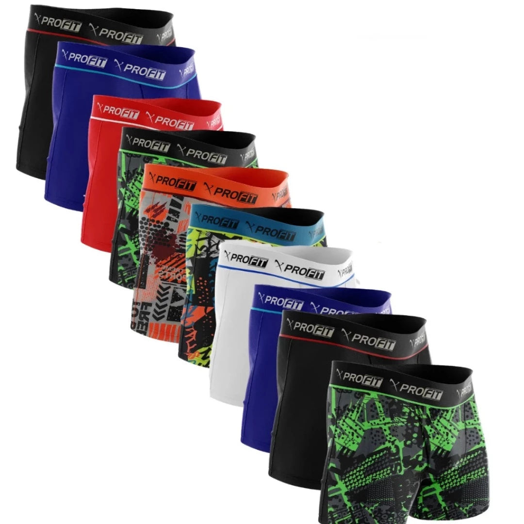 Kit Cuecas Box Boxer Microfibra Adulta (PAGUE 5 E LEVE 10 CUECAS) - lojaidealgolden