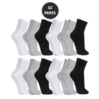 Kit 10 Cuecas Boxer Microfibra Adulto + 12 Pares Meias Algodão (GRÁTIS)