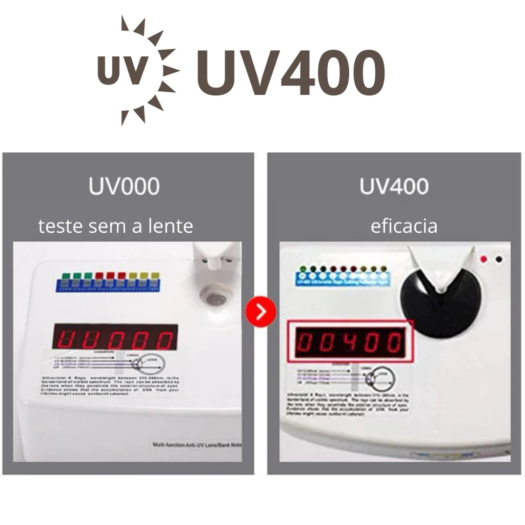 Óculos Masculino Quadrado Madeira Bambu UV400