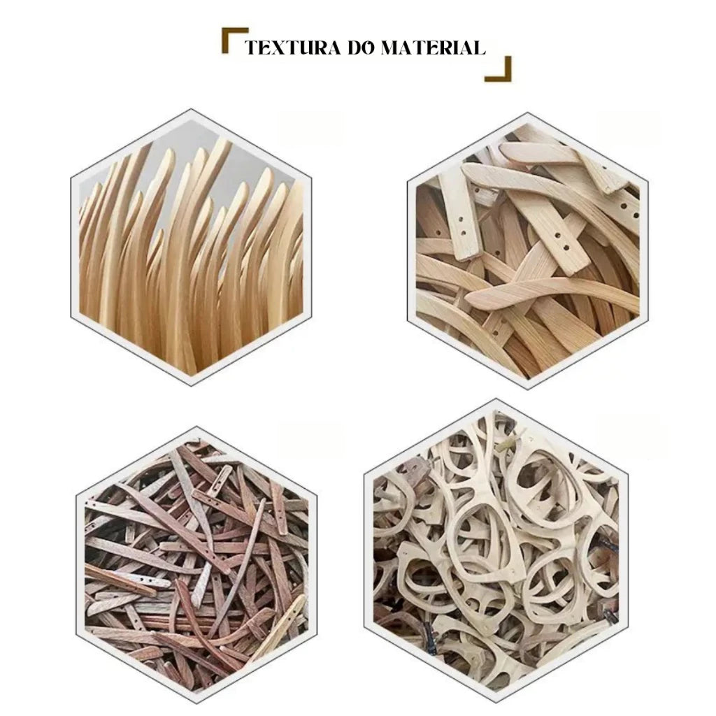 Óculos Masculino Quadrado Madeira Bambu UV400