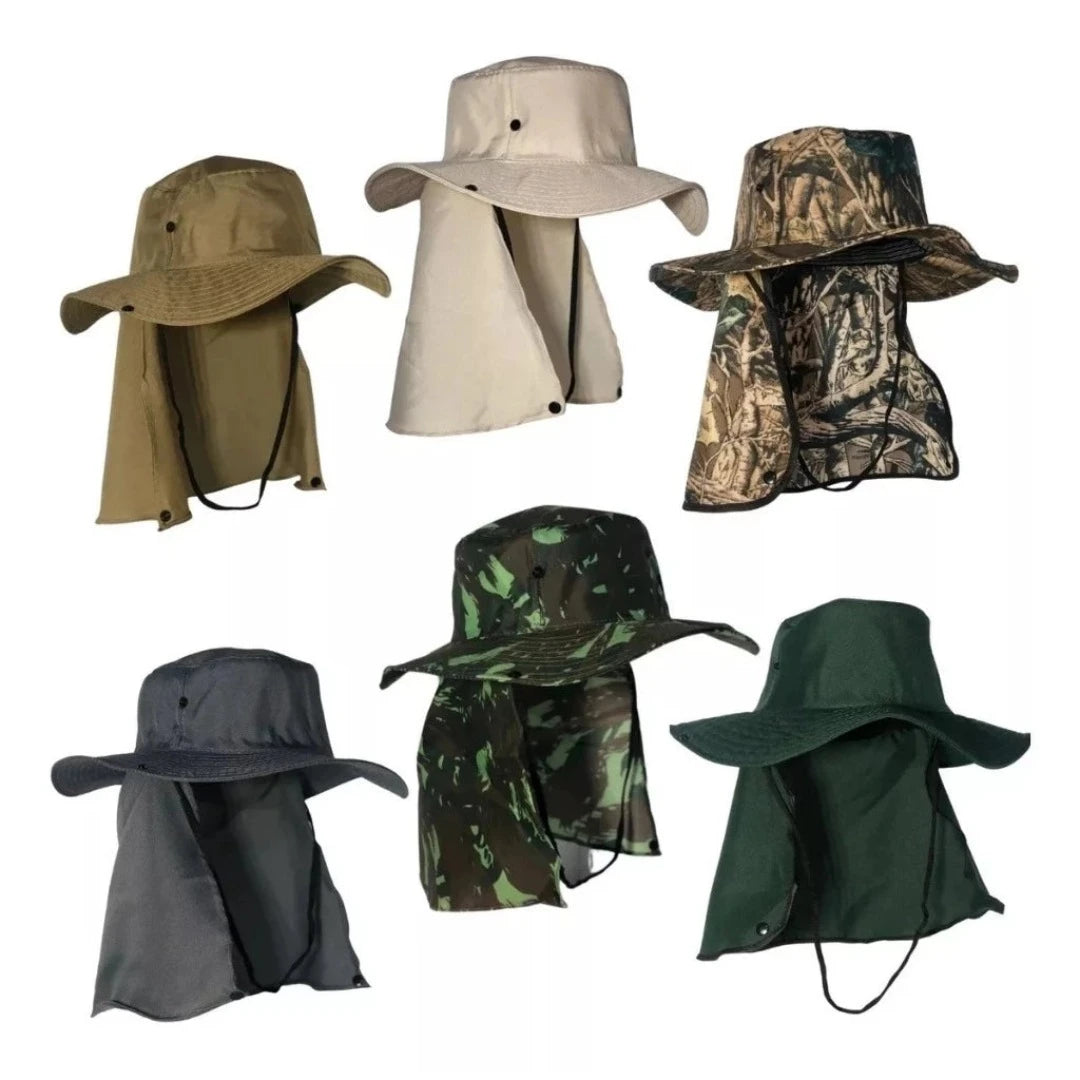 Chapéu Pescador Australiano Proteção Nuca Pescoço