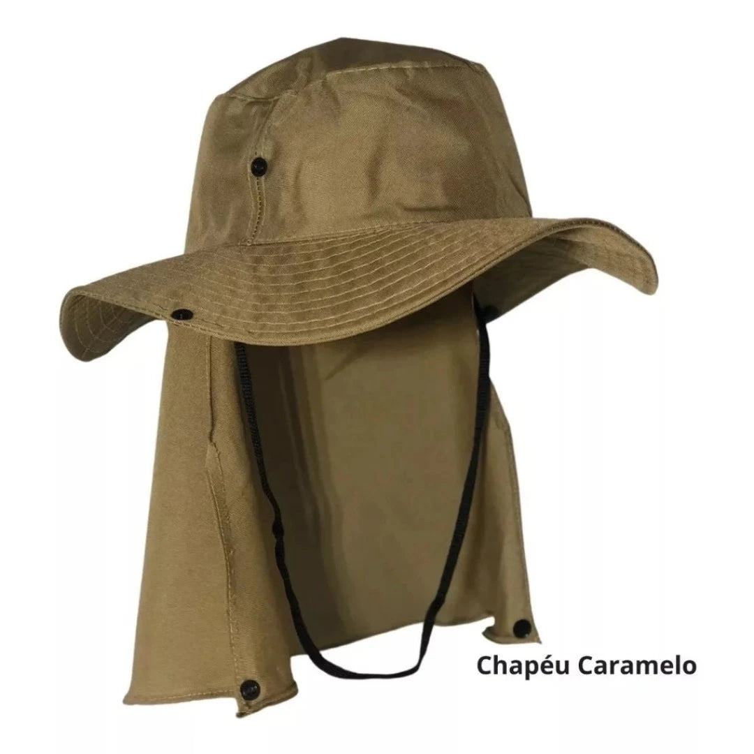 Chapéu Pescador Australiano Proteção Nuca Pescoço