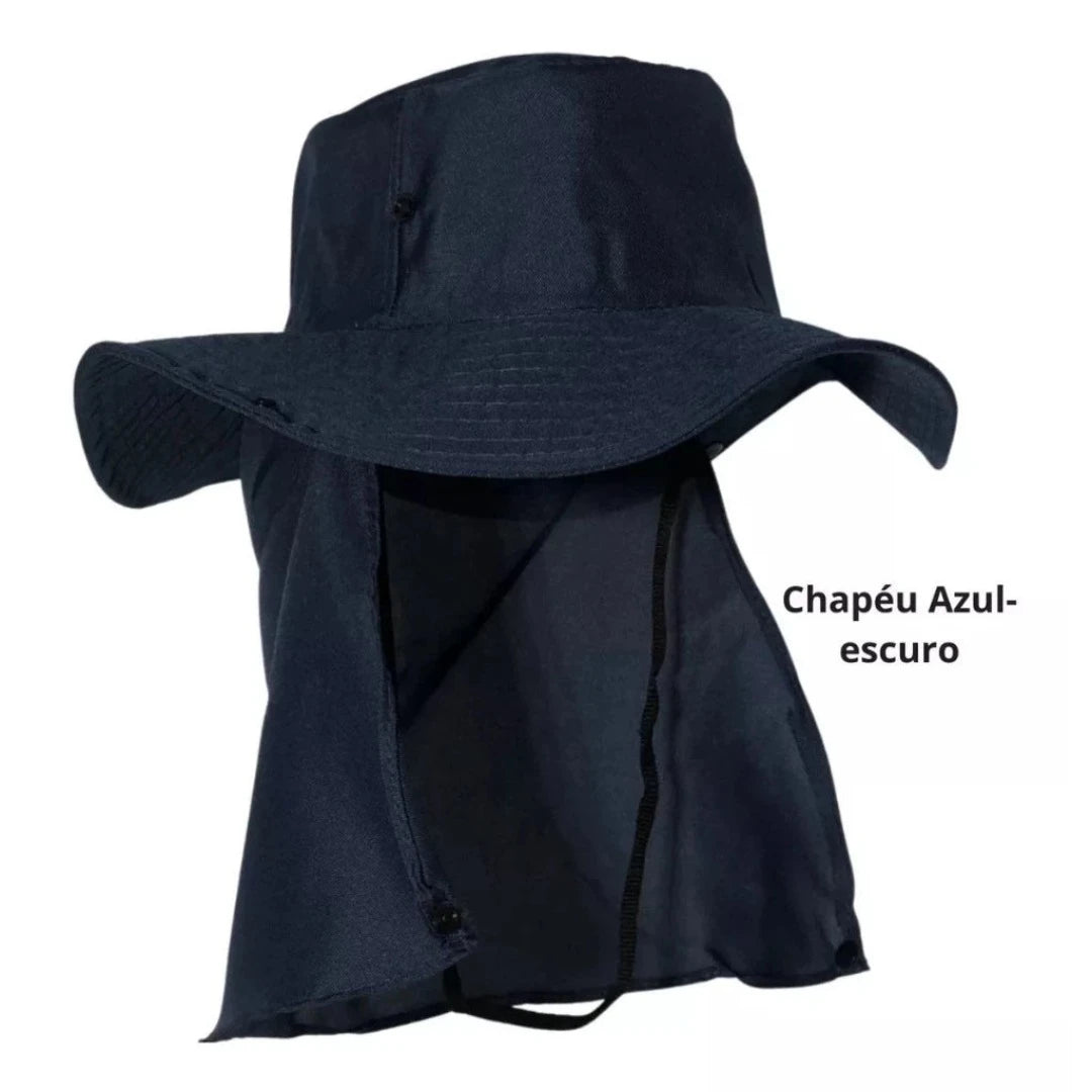 Chapéu Pescador Australiano Proteção Nuca Pescoço