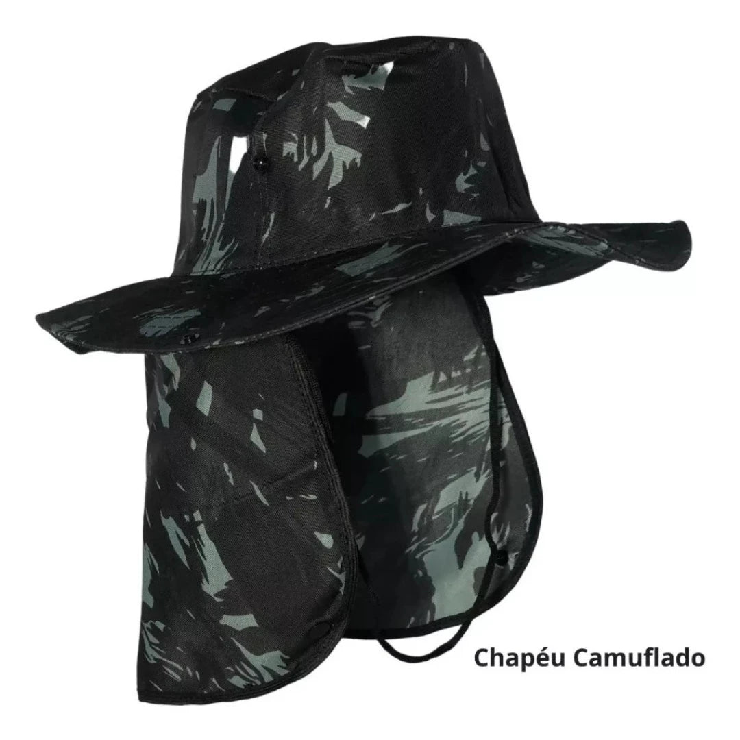 Chapéu Pescador Australiano Proteção Nuca Pescoço