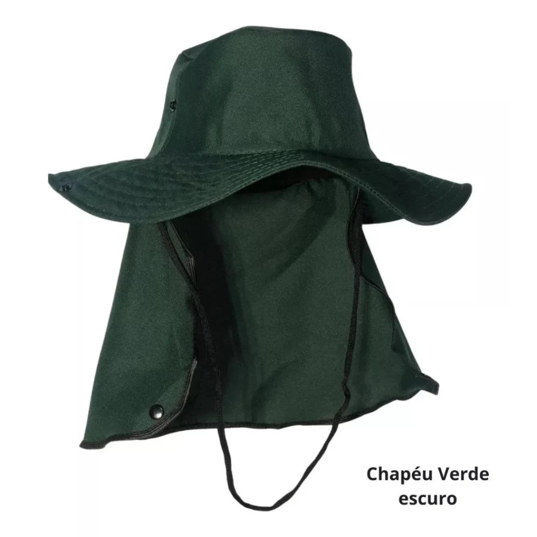 Chapéu Pescador Australiano Proteção Nuca Pescoço
