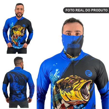 Kit Camisa Tucunaré + Bandana C/ Proteção Térmica Uv500