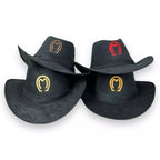 Chapéu Country Cowboy Preto Mangalarga Masculino Feminino Rodeio Festa